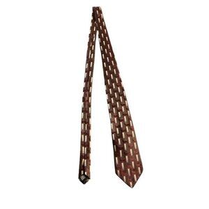 CLAIBORNE Maroon Hued Concept Men's Tie